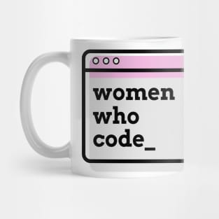 Women Who Code Pink Mug